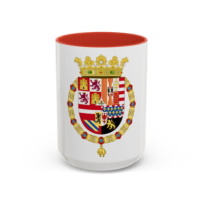 Coat of Arms of Philip II of Spain (1558-1580) - Accent Coffee Mug