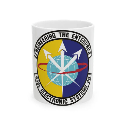 643d Electronic Systems Squadron (U.S. Air Force) White Coffee Mug-11oz-Go Mug Yourself