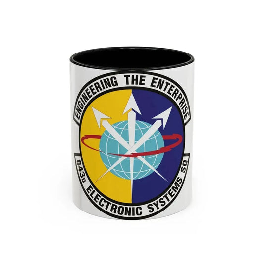 643d Electronic Systems Squadron (U.S. Air Force) Accent Coffee Mug 11oz Black - Go Mug Yourself