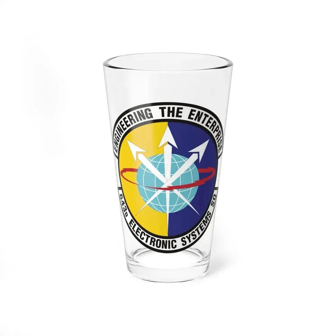 643d Electronic Systems Squadron (U.S. Air Force) Pint Glass 16oz - Go Mug Yourself