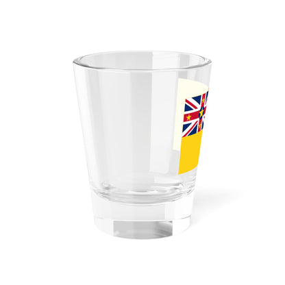 Flag of Niue 3-2 Shot Glass 1.5oz