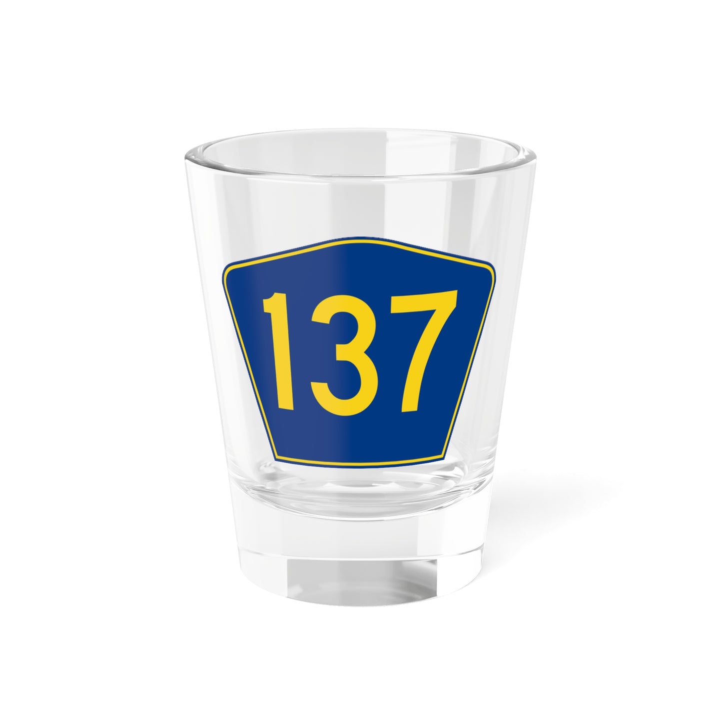PR secondary 137 (Puerto Rico) (Road Sign) Shot Glass 1.5oz