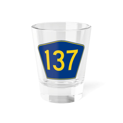 PR secondary 137 (Puerto Rico) (Road Sign) Shot Glass 1.5oz