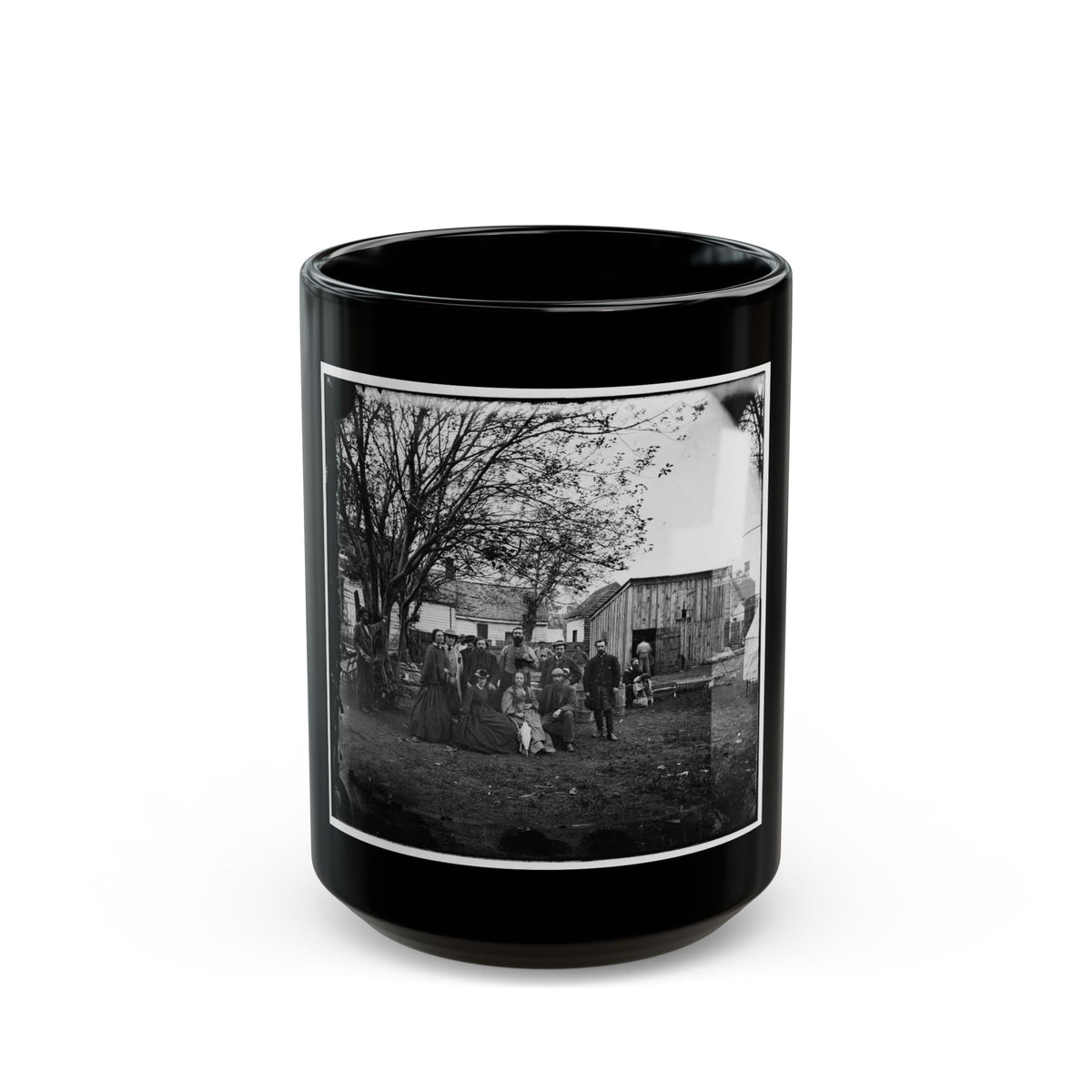 Fredericksburg, Va. Nurses And Officers Of The U.S. Sanitary Commission (U.S. Civil War) Black Coffee Mug