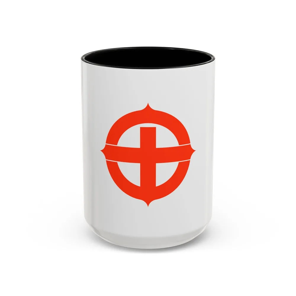 Flag of Hekinan Japan - Accent Coffee Mug-15oz-Black-Go Mug Yourself