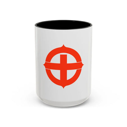 Flag of Hekinan Japan - Accent Coffee Mug-15oz-Black-Go Mug Yourself