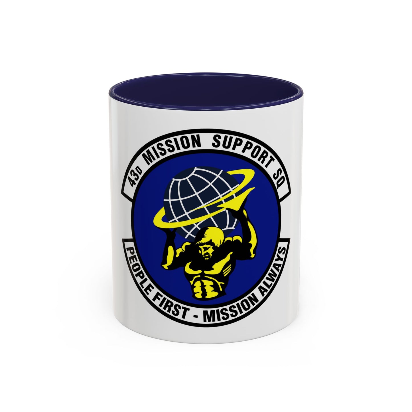 43d Mission Support Squadron (U.S. Air Force) Accent Coffee Mug
