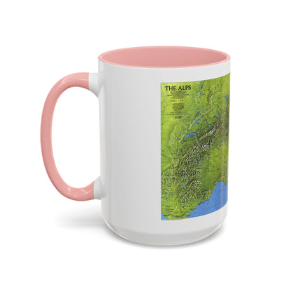 Alps, The (1985) (Map) Accent Coffee Mug