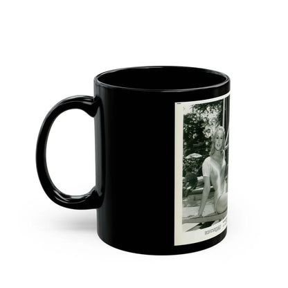 Julie Newmar #366 (Vintage Female Icon) Black Coffee Mug-Go Mug Yourself