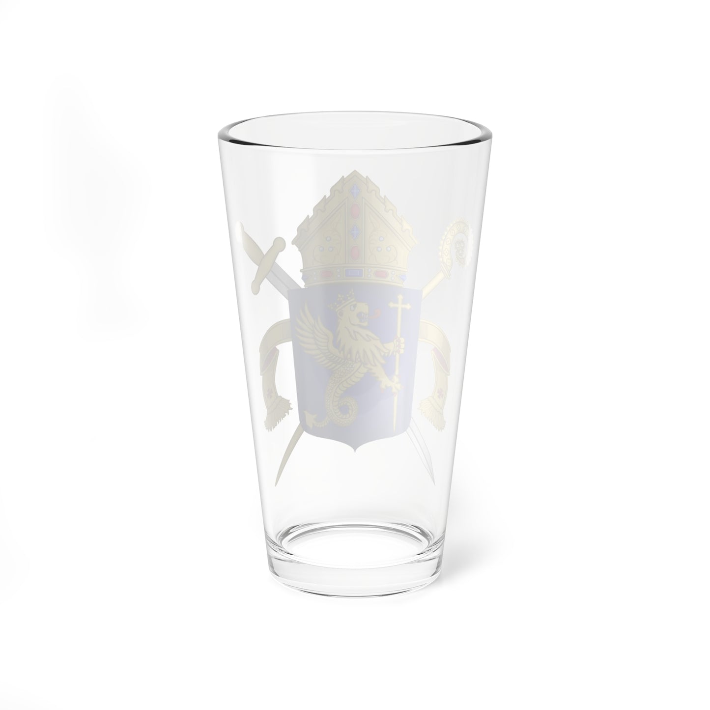 Wapen van het Ordinariaat voor de Nederlandse Strijdkrachten (Netherlands) (Coat of Arms) Pint Glass 16oz