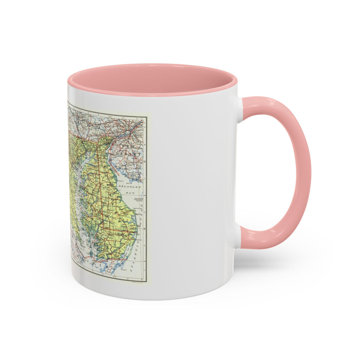 USA - Maryland, Delaware (1927) (Map) Accent Coffee Mug