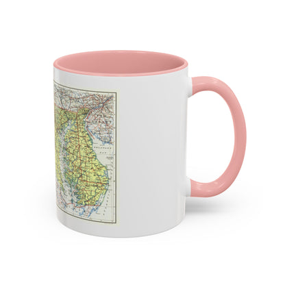 USA - Maryland, Delaware (1927) (Map) Accent Coffee Mug