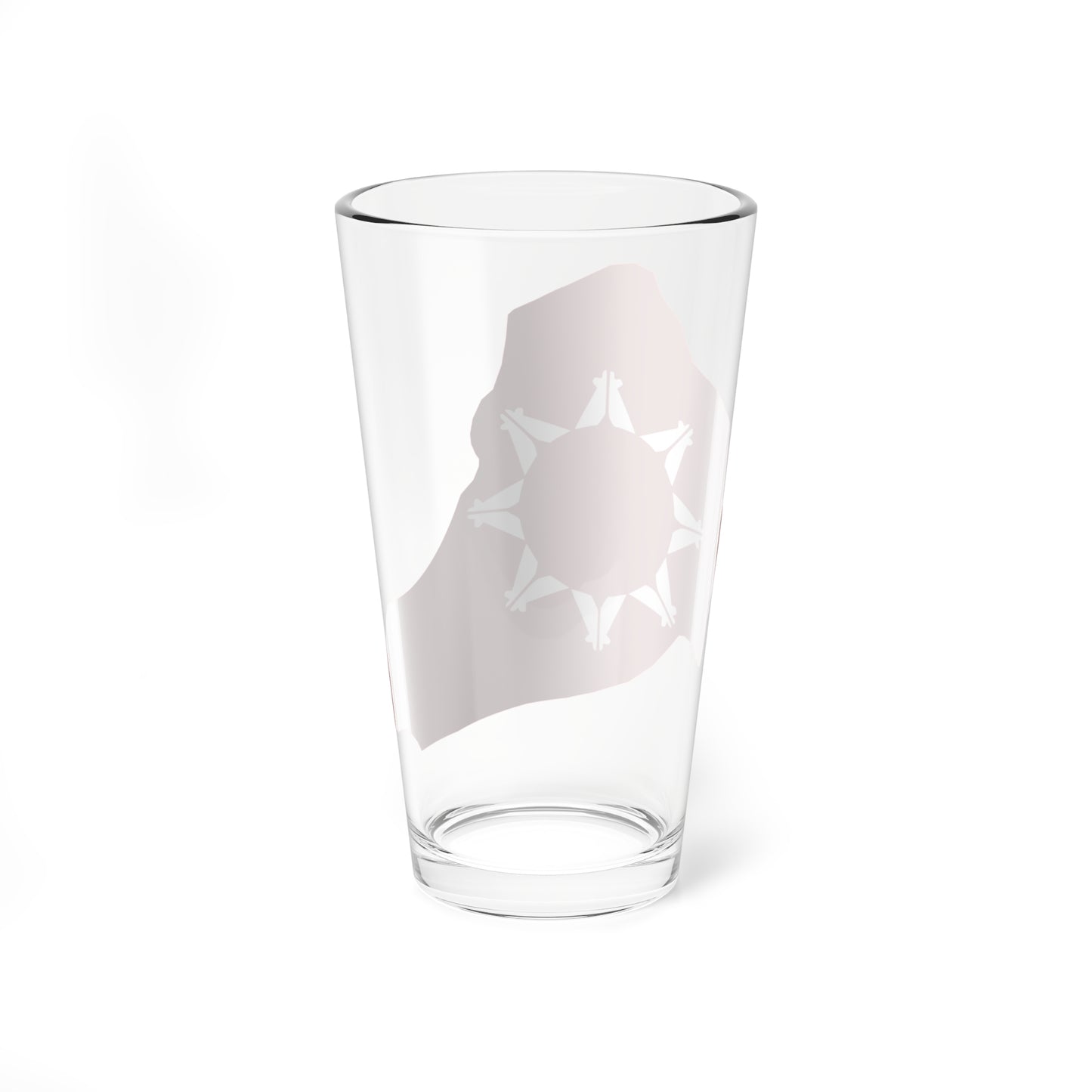 Republic of Lakotah flag map (United States) Pint Glass 16oz