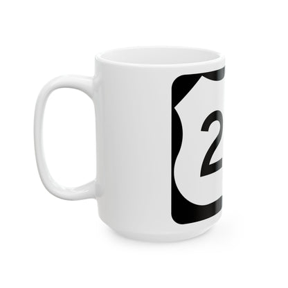US 219 NY (New York) (Road Sign) White Coffee Mug