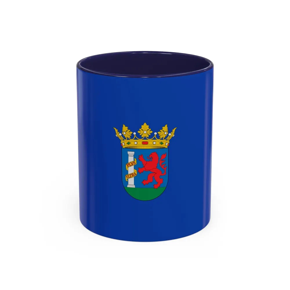 Flag of Badajoz Spain - Accent Coffee Mug-11oz-Navy-Go Mug Yourself