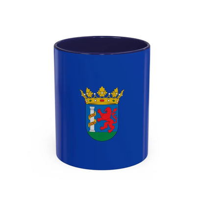 Flag of Badajoz Spain - Accent Coffee Mug-11oz-Navy-Go Mug Yourself