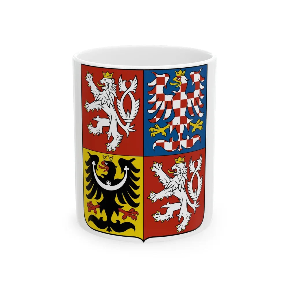 Coat of arms of the Czech Republic - White Coffee Mug-11oz-Go Mug Yourself