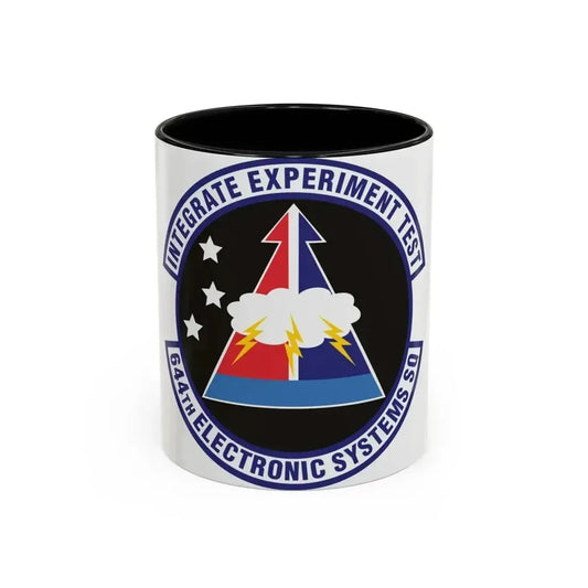 644th Electronic Systems Squadron (U.S. Air Force) Accent Coffee Mug 11oz Black - Go Mug Yourself