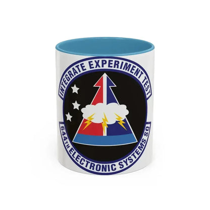 644th Electronic Systems Squadron (U.S. Air Force) Accent Coffee Mug 11oz Light Blue - Go Mug Yourself