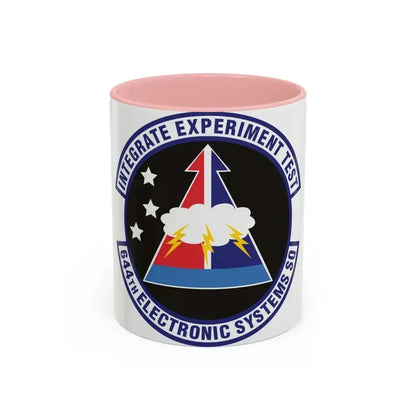 644th Electronic Systems Squadron (U.S. Air Force) Accent Coffee Mug 11oz Pink - Go Mug Yourself