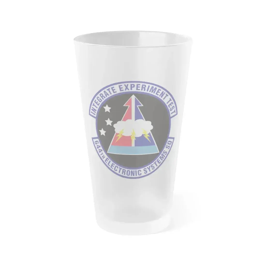 644th Electronic Systems Squadron (U.S. Air Force) Frosted Pint Glass 16oz 16oz Frosted - Go Mug Yourself
