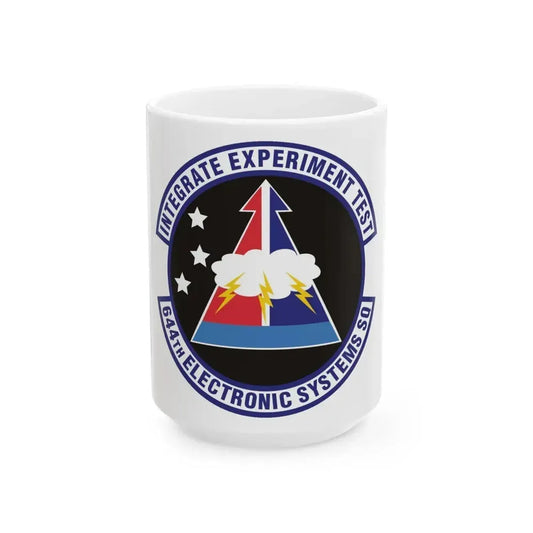 644th Electronic Systems Squadron (U.S. Air Force) White Coffee Mug 15oz - Go Mug Yourself