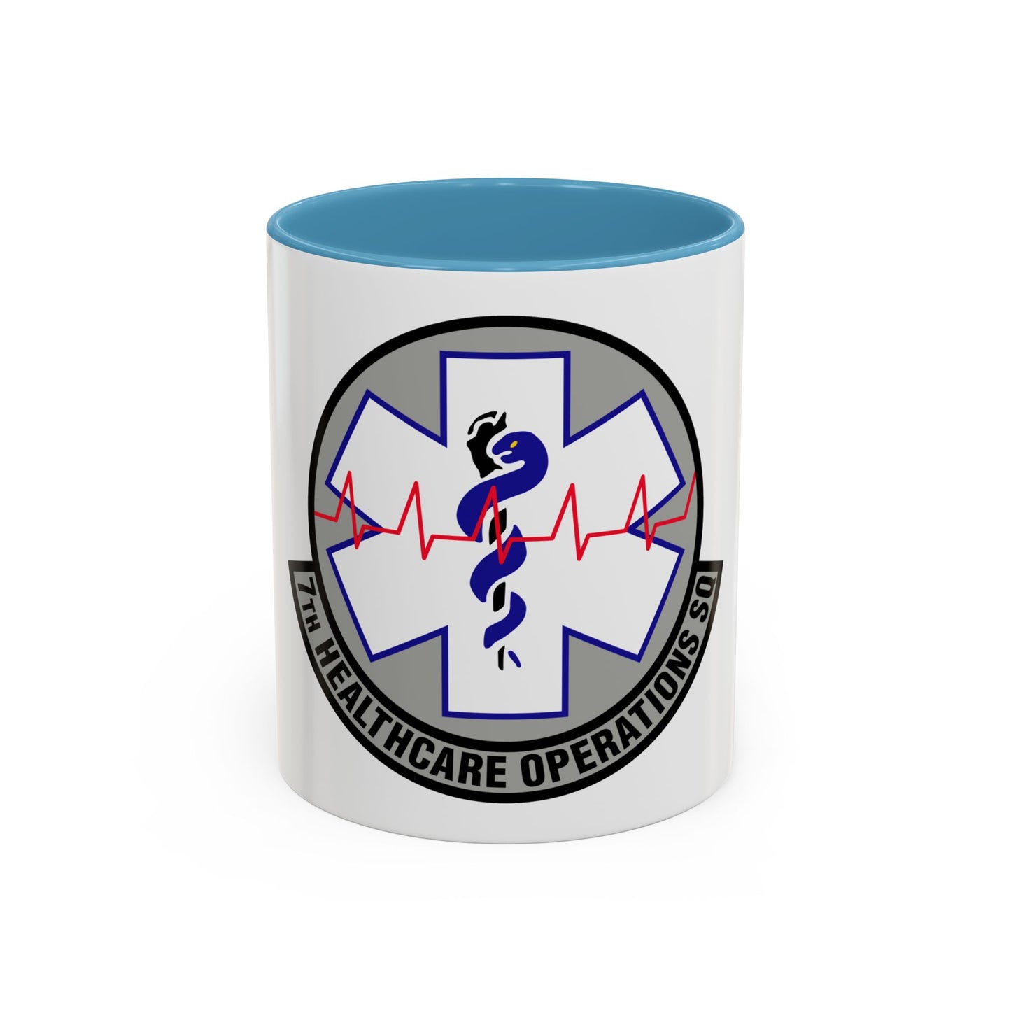 7 Healthcare Operations Squadron AFGSC (U.S. Air Force) Accent Coffee Mug