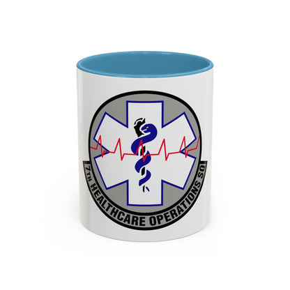 7 Healthcare Operations Squadron AFGSC (U.S. Air Force) Accent Coffee Mug