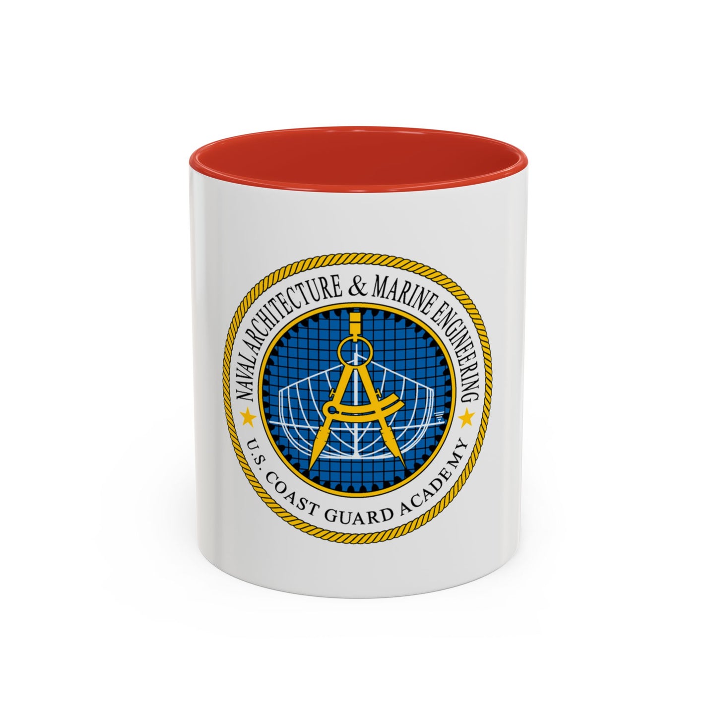 USCG Academy NA&ME (U.S. Coast Guard) Accent Coffee Mug