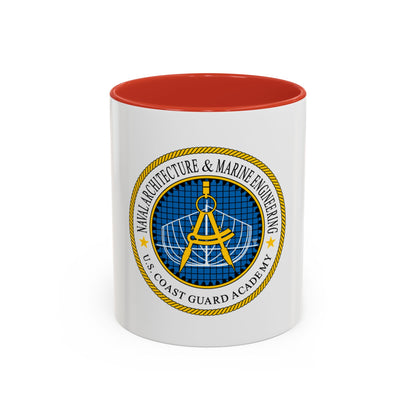 USCG Academy NA&ME (U.S. Coast Guard) Accent Coffee Mug
