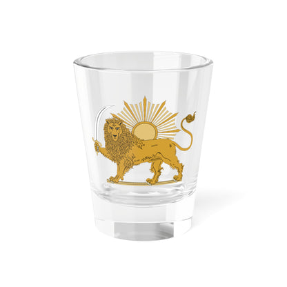 Lion and Sun The Emblem of Persia Latest simple (Iran) (Coat of Arms) Shot Glass 1.5oz