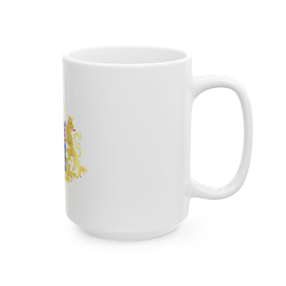 Middle coat of arms of the Grand Dukes of Luxembourg prior to 2000 - White Coffee Mug