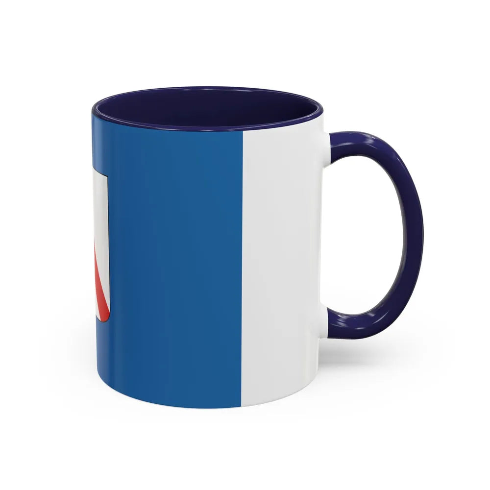 Flag of Campania Italy - Accent Coffee Mug-Go Mug Yourself