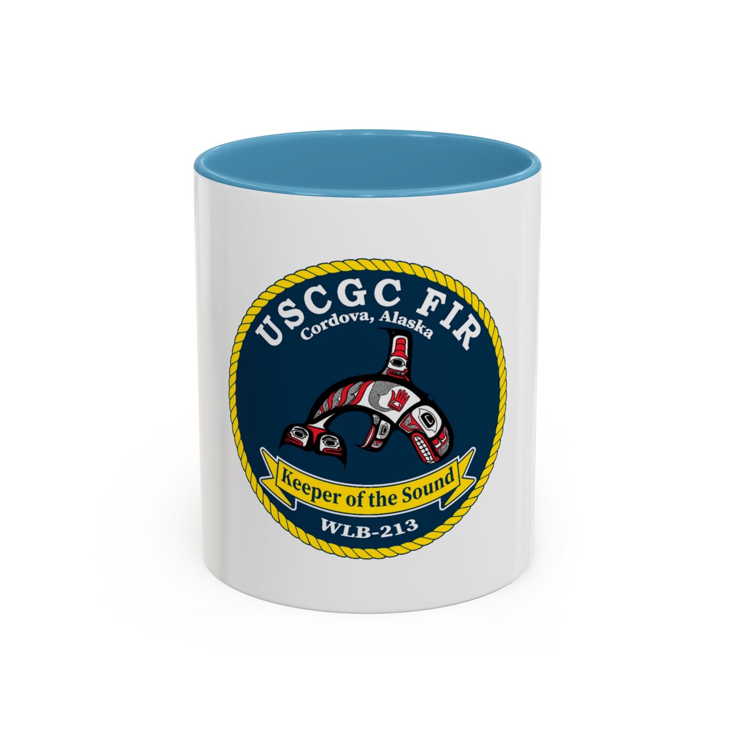 USCG FIR WLB 213 (U.S. Coast Guard) Accent Coffee Mug