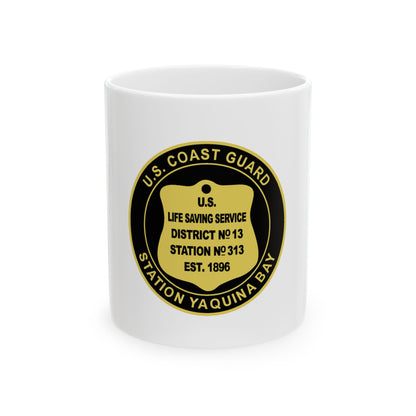 USCG Station Yaquina Bay (U.S. Coast Guard) White Coffee Mug