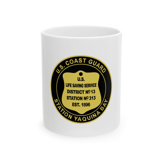 USCG Station Yaquina Bay (U.S. Coast Guard) White Coffee Mug