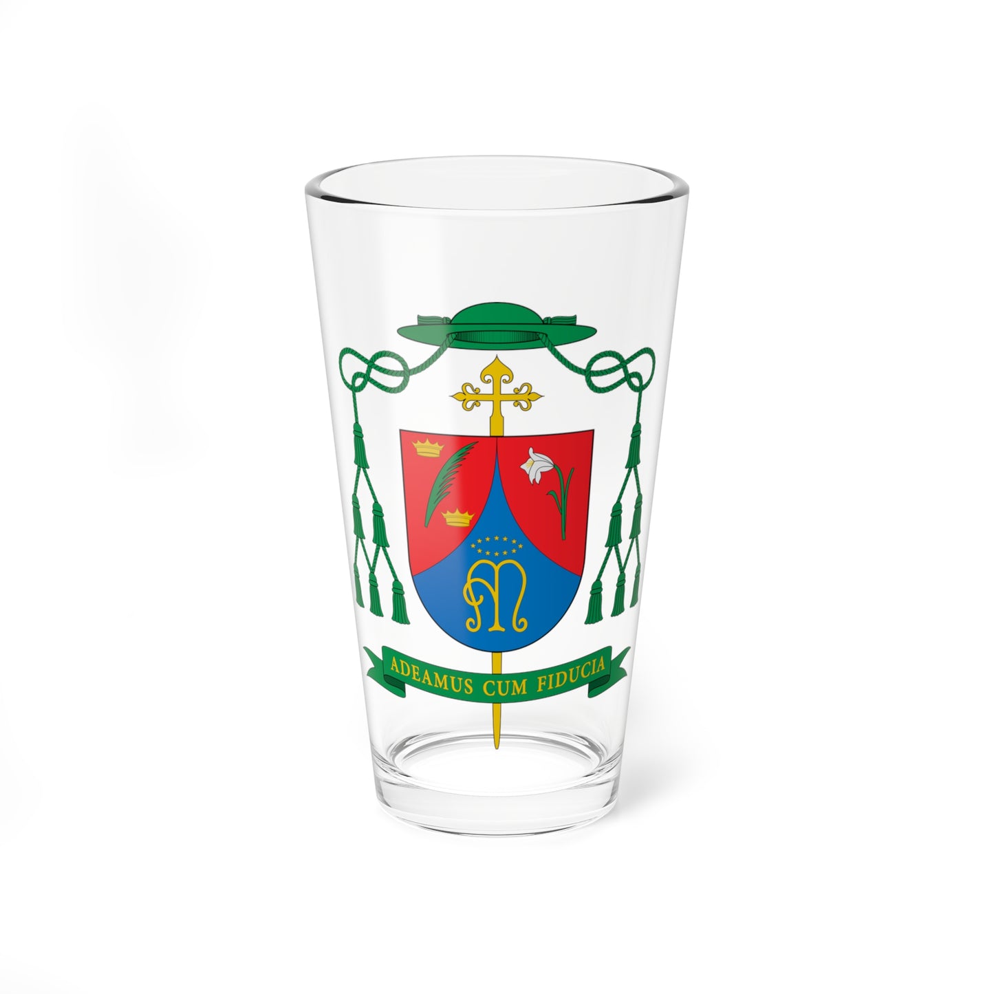 Escudo de Gilberto Gómez González (Spain) (Coat of Arms) Pint Glass 16oz