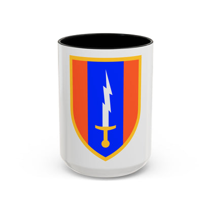 1st Signal Brigade (U.S. Army) Accent Coffee Mug