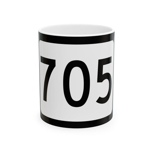 WV-705 (Virginia) (Road Sign) White Coffee Mug-11oz-Go Mug Yourself