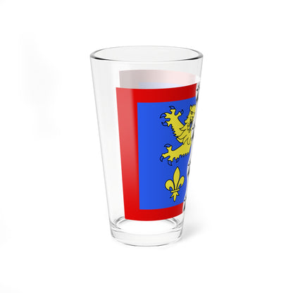 Drapeau fr departement Mayenne (France) Pint Glass 16oz