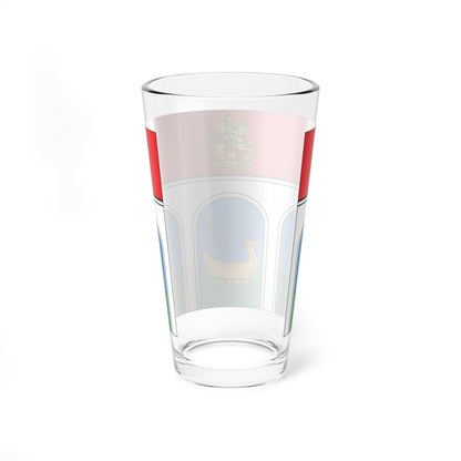 Flag of Mytishchi Rural Settlement Moscow Oblast (Russia) Pint Glass 16oz