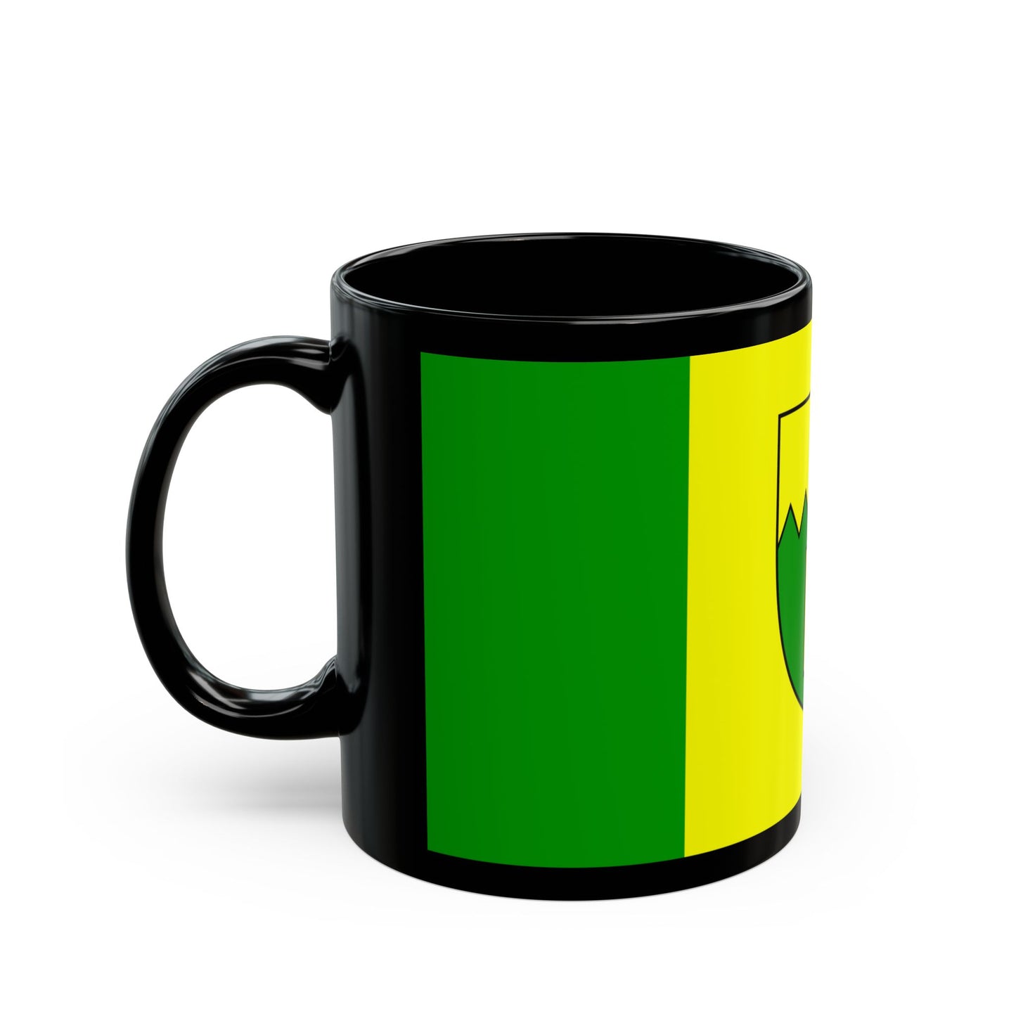 Flag of Kimberley British Columbia Canada - Black Coffee Mug-Go Mug Yourself