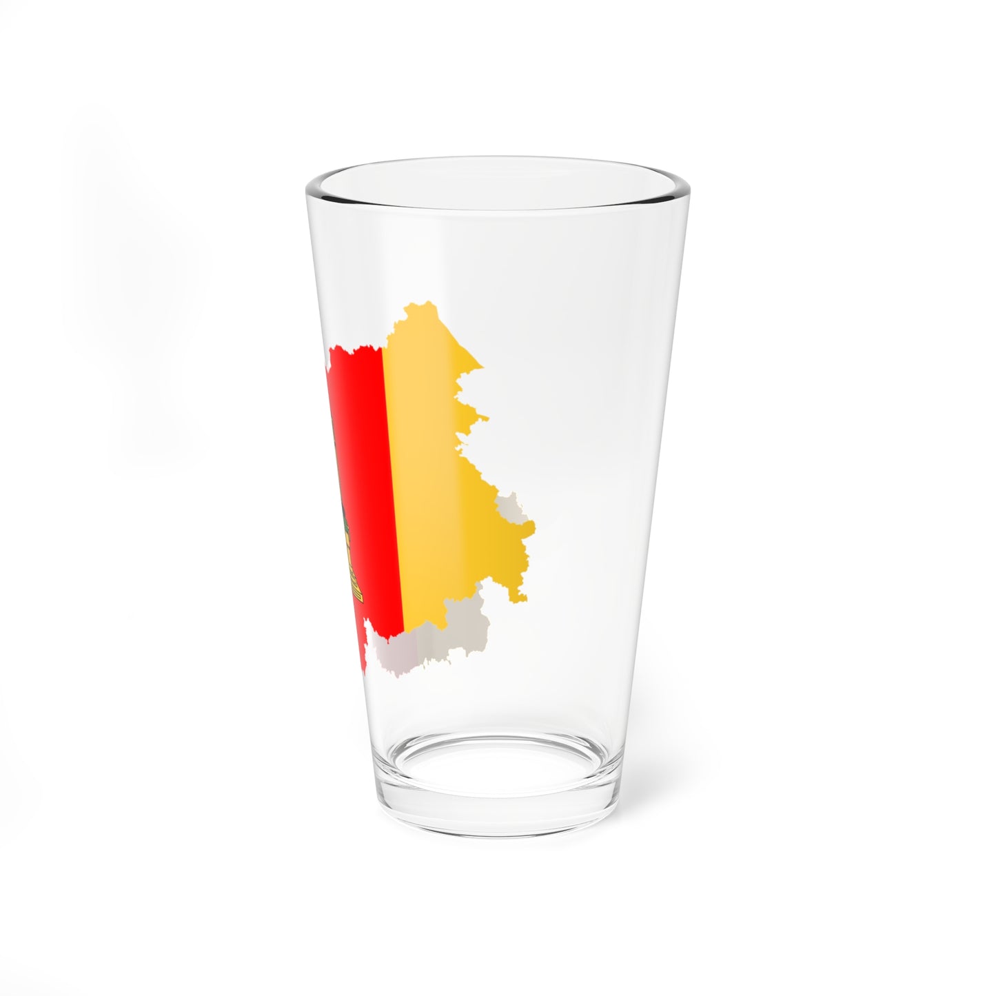 Flag-map of Tver Oblast (Russia) Pint Glass 16oz