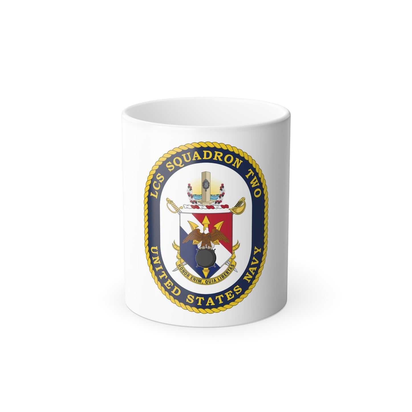 LCS Littoral Combat Ship LCS Squadron TWO (U.S. Navy) Color Changing Mug 11oz
