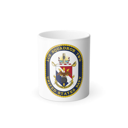 LCS Littoral Combat Ship LCS Squadron TWO (U.S. Navy) Color Changing Mug 11oz
