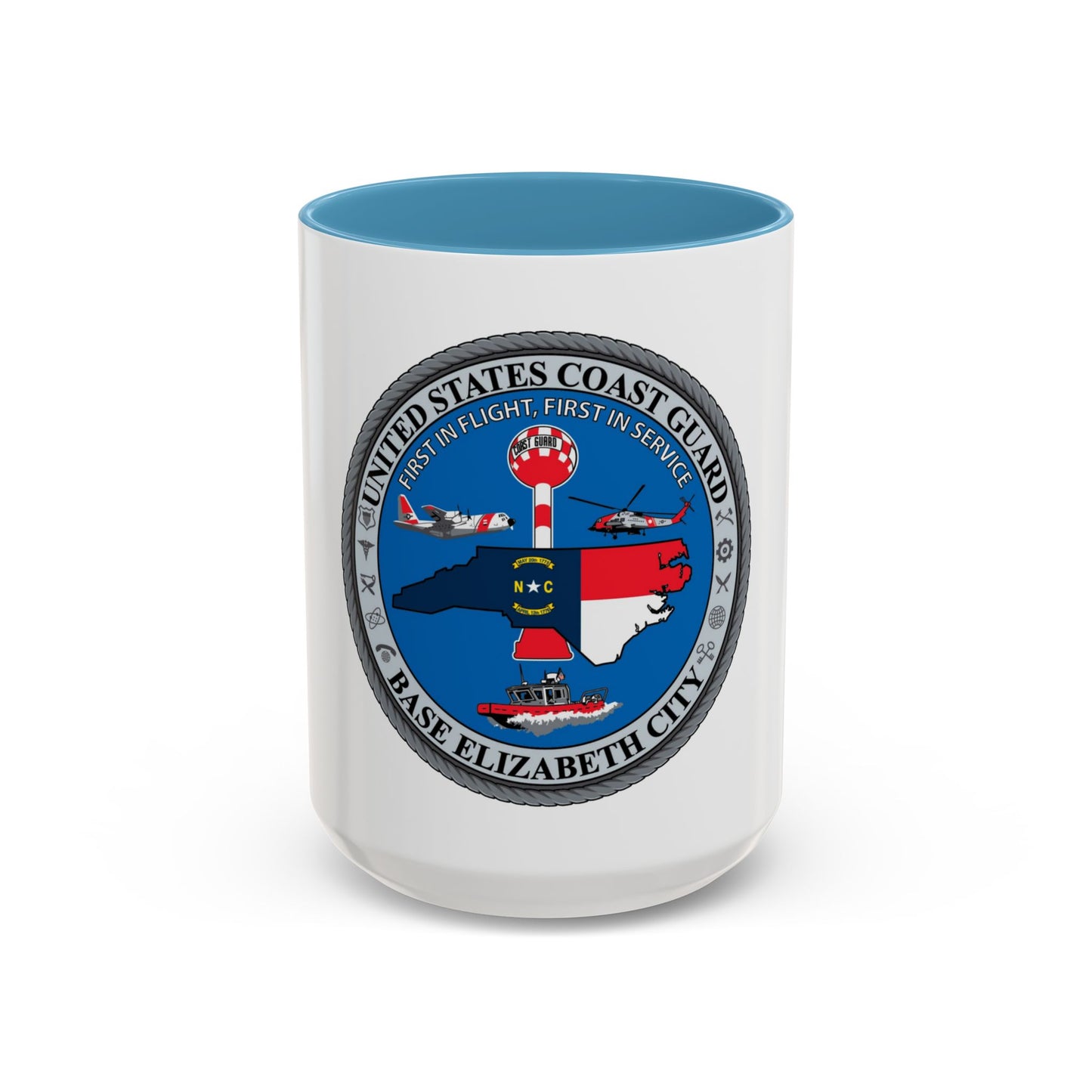 USCGC Base Elizabeth City (U.S. Coast Guard) Accent Coffee Mug