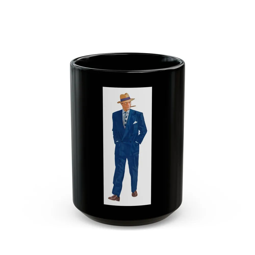 Fashion Illustration, Esquire magazine, 1949 (1) - Black Coffee Mug-15oz-Go Mug Yourself