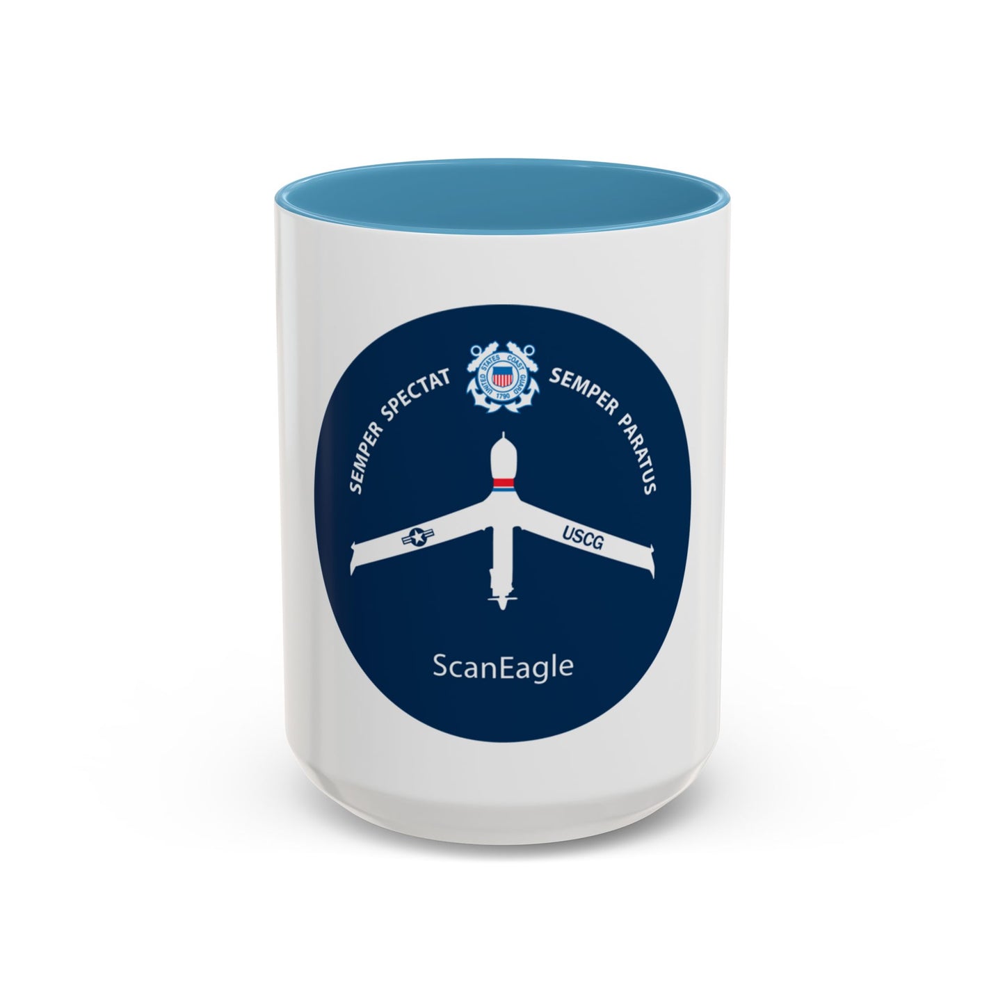 USCG Scan Eagle (U.S. Coast Guard) Accent Coffee Mug