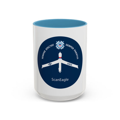 USCG Scan Eagle (U.S. Coast Guard) Accent Coffee Mug