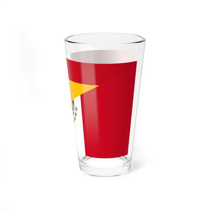 Flag of Spain and Mexico (Mexico) Pint Glass 16oz